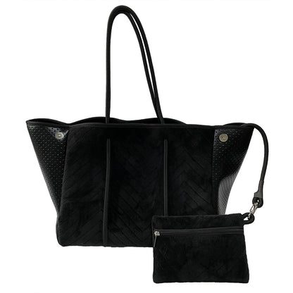 Neoprene Perforated Tote Set – Mother-Child Beach Bag, Water-Resistant Gym & Swim Duffle