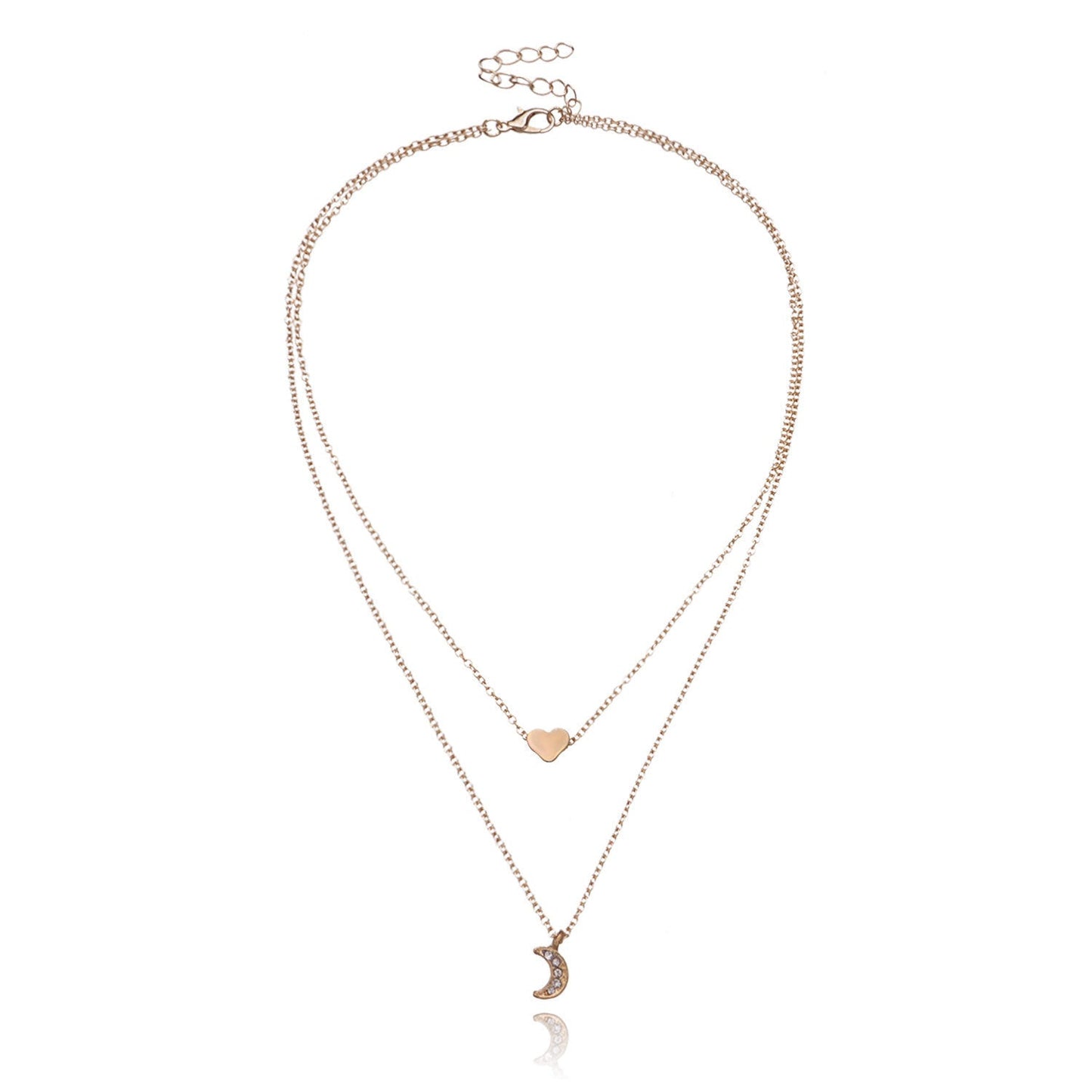 Double Layer Heart Necklace