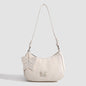 Simple Underarm Bag Women, Fashion Bow Small Square Bag Versatile Shoulder Crossbody Bag