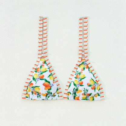 Sexy Printed Bikini Triangle Two Piece Swimsuit Set
