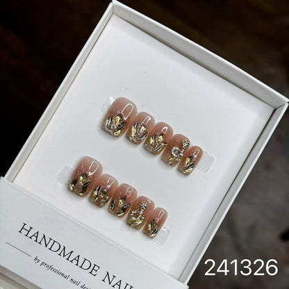 1028- Handmade press on nails fake nails removable