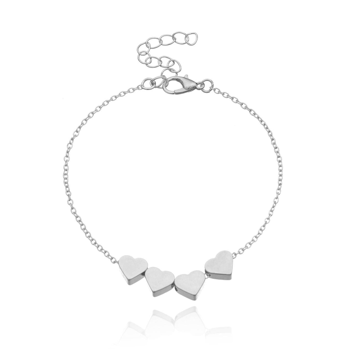 Women Heart Charm Bracelet