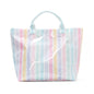 Striped Tote Bag – High-Aesthetic Lightweight Handbag, Commuter Large Travel Shoulder Bag