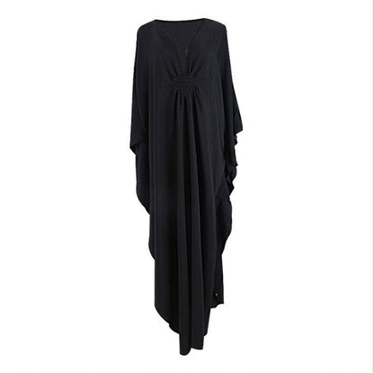 Center-Knit Beach Dress ¨C Loose Vacation Robe, Bikini Sun Protection Cover-Up for Women