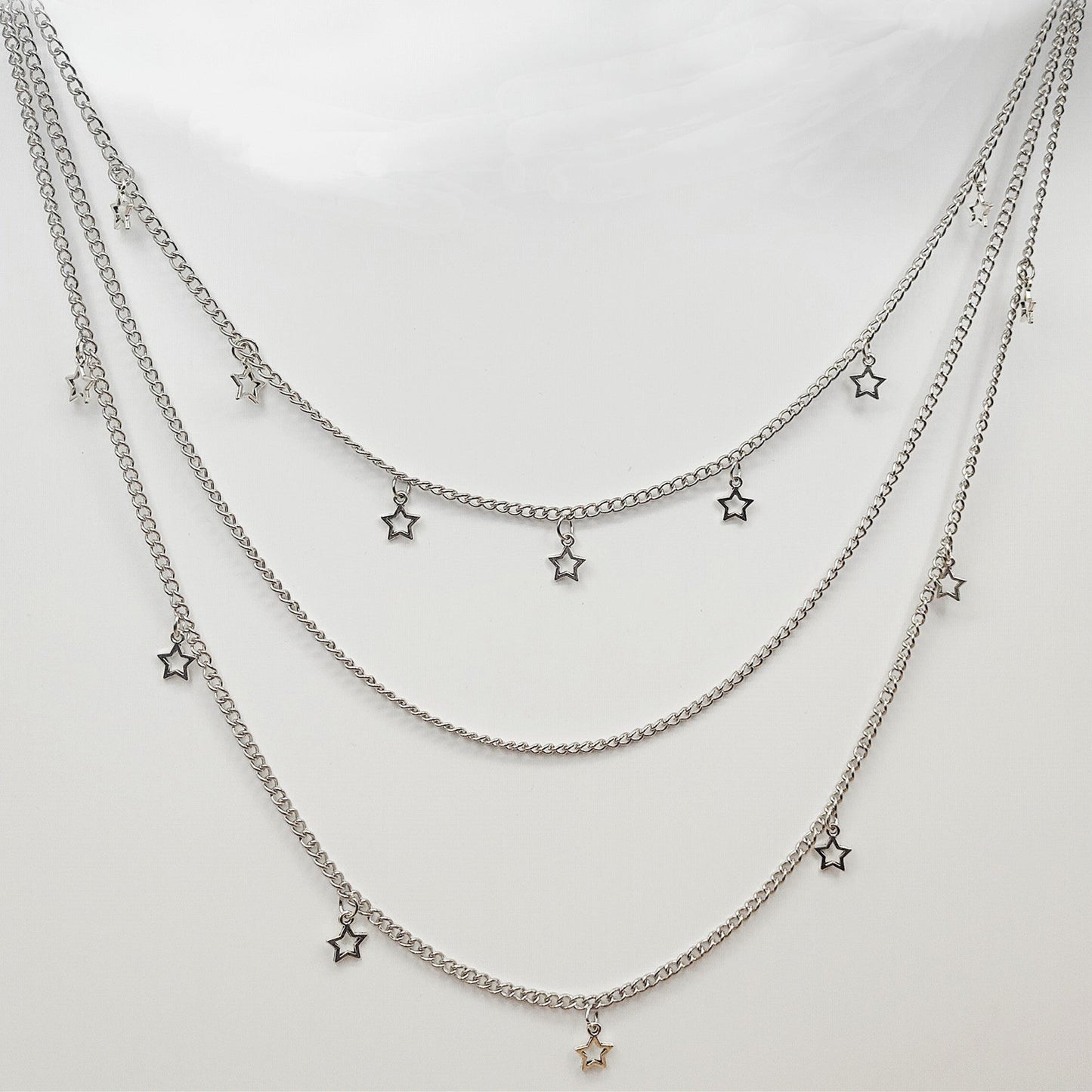 Vintage Metal Key Pendant Multi-layer Star Waist Chain