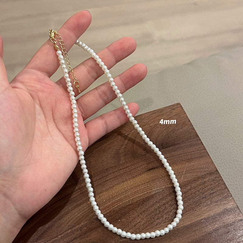 Fashion Pearl Beaded Choker Necklace Jewelry for Women Girls