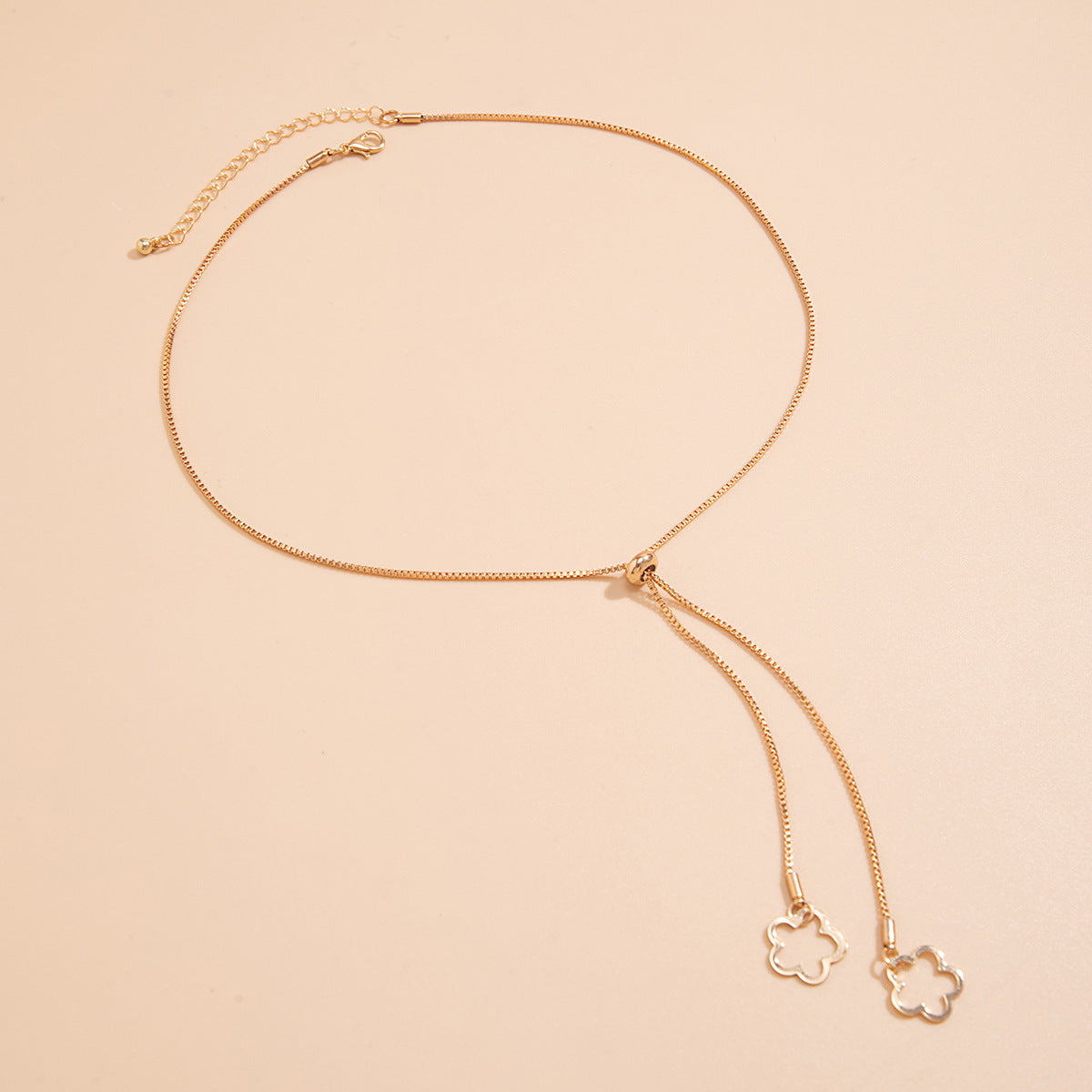 Retro Thin Chain Pull Sweater Chain Necklace