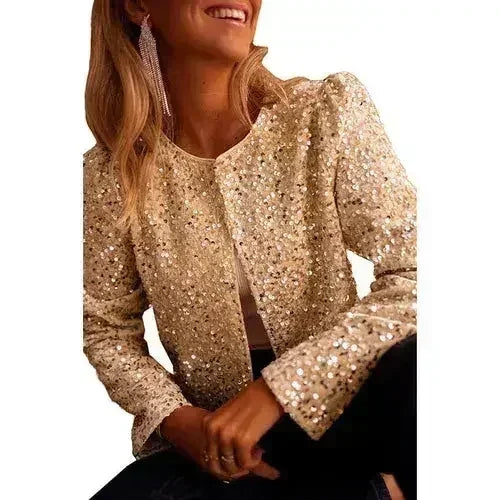 Sequin Jacket - Sparkling Party Outerwear | Femstylo