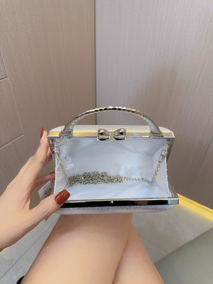 Gold Clutch Silver Clutch Purses Ladies Evening bag Party Dinner Bag