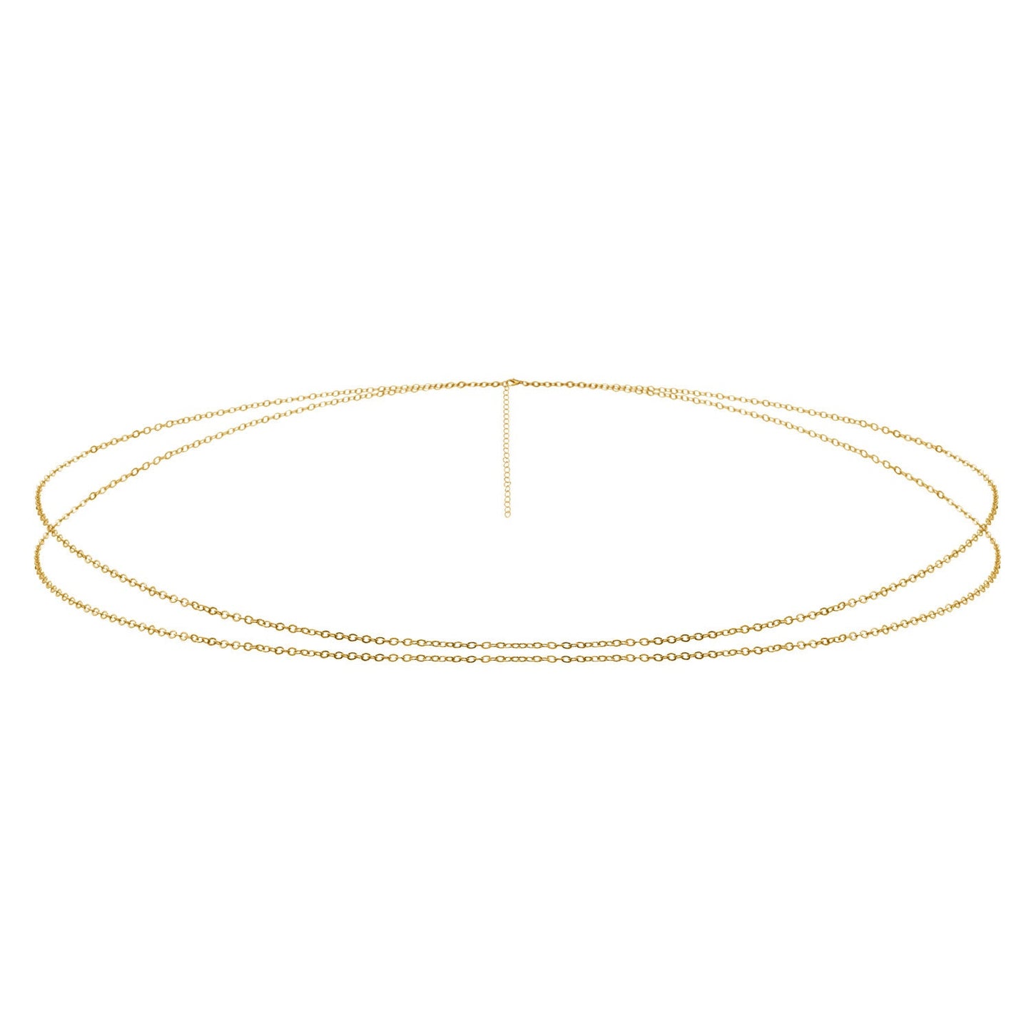 Double Layer Asymmetric Waist Chain Beach Bikini Body Jewelry