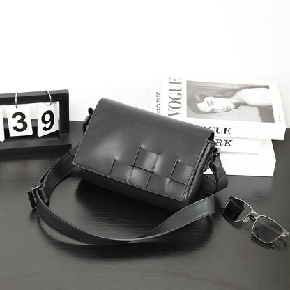 Shoulder bag men, fashion crossbody bag unisex, woven crossbody bag,