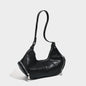 Stylish vintage zip pocket locomotive bag, shoulder bag, hobo bag casual, shoulder bag