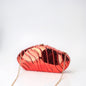 Acrylic Striped Minimalist Chain Banquet Bag, Evening Purse, Evening Bags for Women Formal