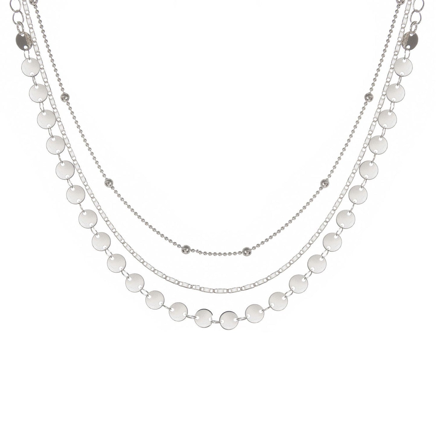 Multiple Bead Chain Choker Necklace for Women