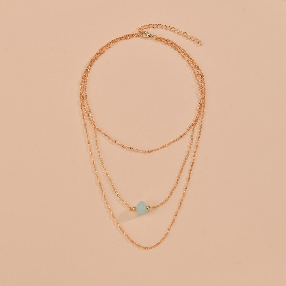 Nature Stone Choker Chain Necklaces