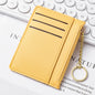 Ultra-thin new card bag for women, small and simple multi-card zipper change bag, large-capacity ID card holder, card holder.