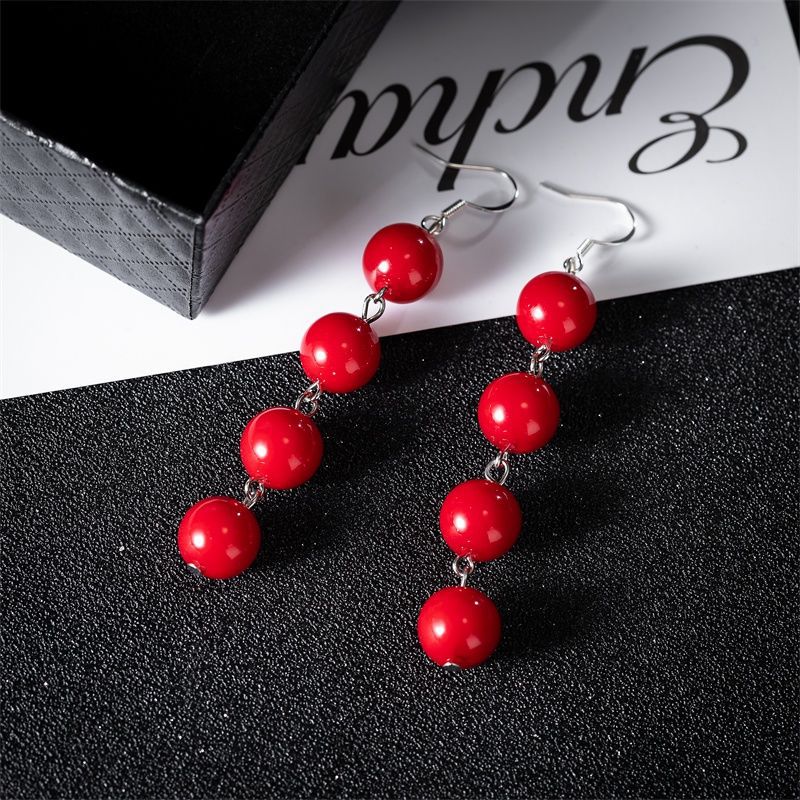 Pearl Beaded Hook Earrings for Women