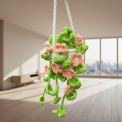 Car plant pendant Car decoration Rearview mirror pendant Creative wool in the car