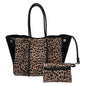 Neoprene Perforated Tote Set – Mother-Child Beach Bag, Water-Resistant Gym & Swim Duffle