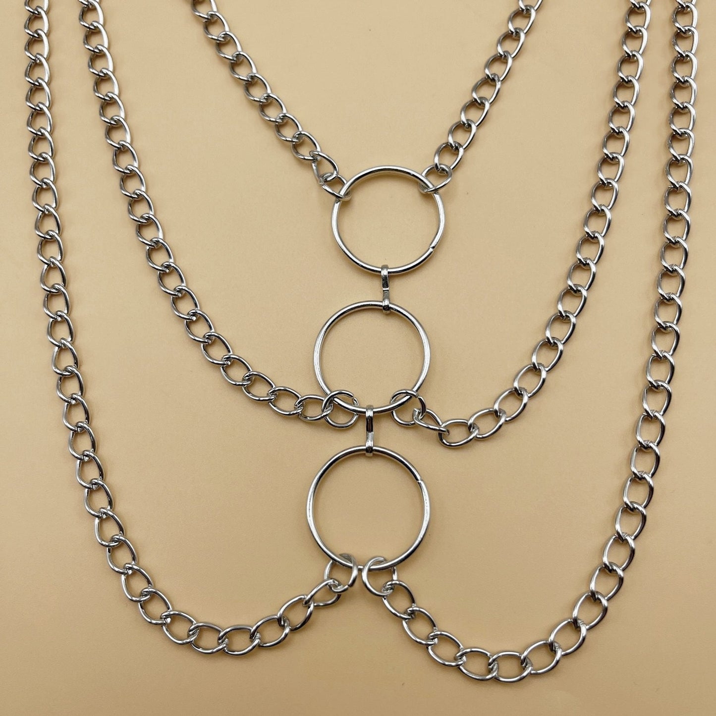 Metal Body Chain Tassel Multilayer Sexy Waist Chain for Women