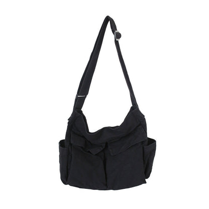 Retro Tooling Women's Shoulder Bag - Stylish Crossbody Canvas Bag with Large Capacity for Everyday Street Leisure