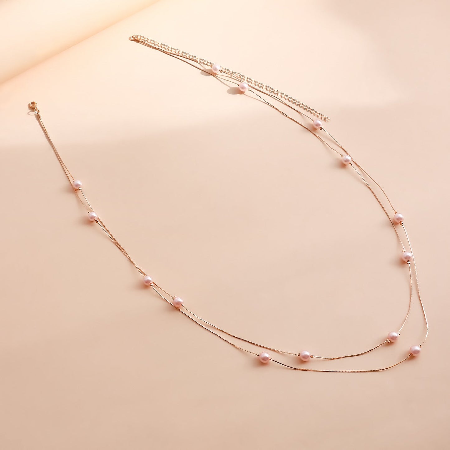 Imitation Pearl Chain Metal Waist Chain Beaded Belly Chains