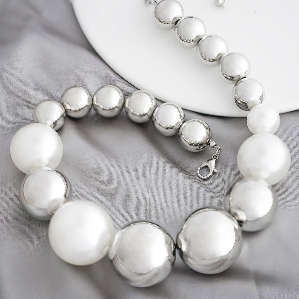 Hop CCB Round Bead Chokers Necklaces Short Collar