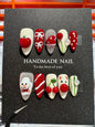 Christmas handmade nail wear temperament gentle nail art nail patch
