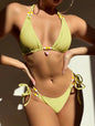 Swimsuit women's senior sensual sexy bikini solid color women's swimsuit popular swimsuit