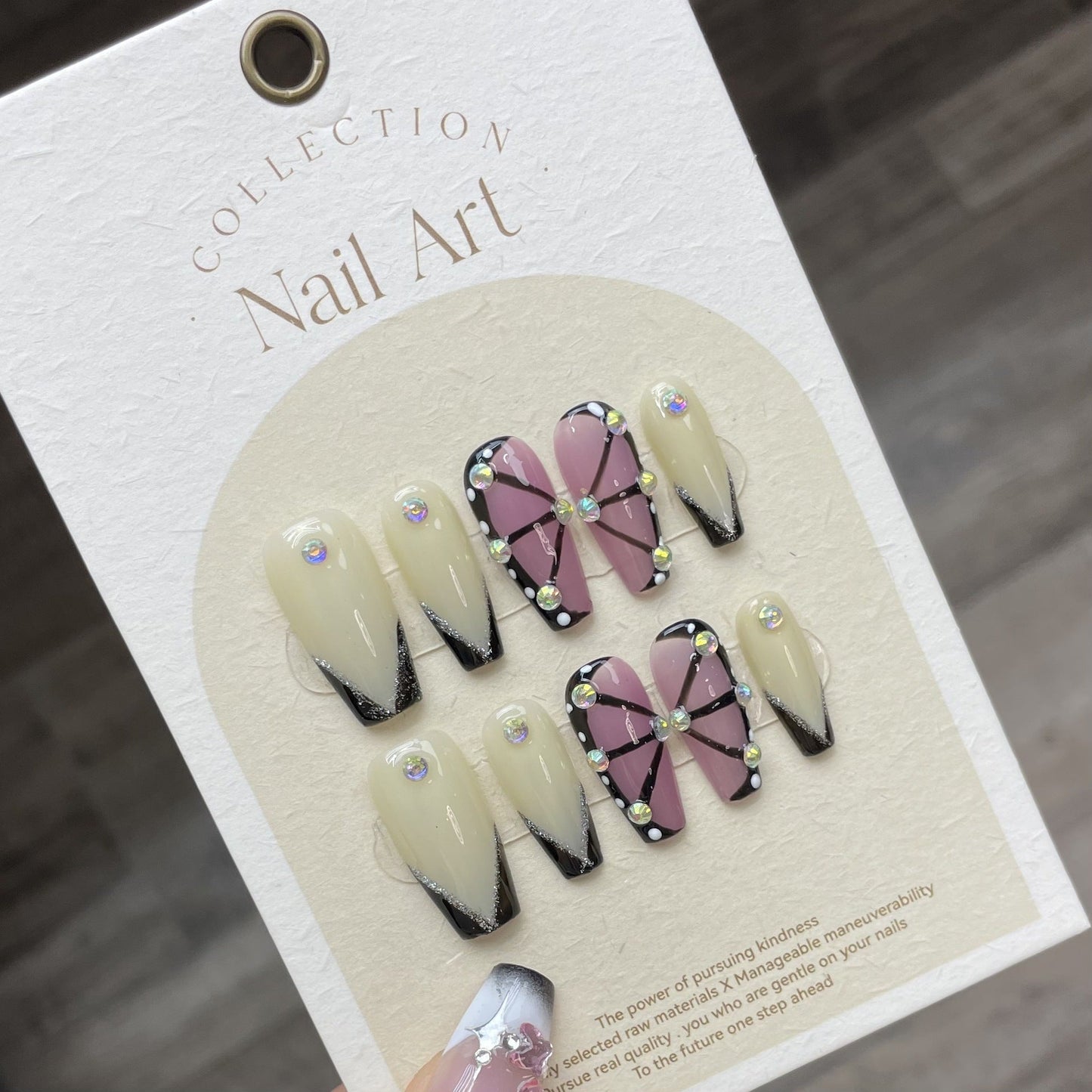 1022- Handmade press on nails fake nails removable