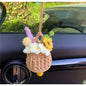 Car plant pendant Car decoration Rearview mirror pendant Creative wool in the car