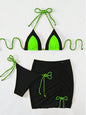 3 Piece Bikini Swimsuit Women's Split Swimsuit Bikini