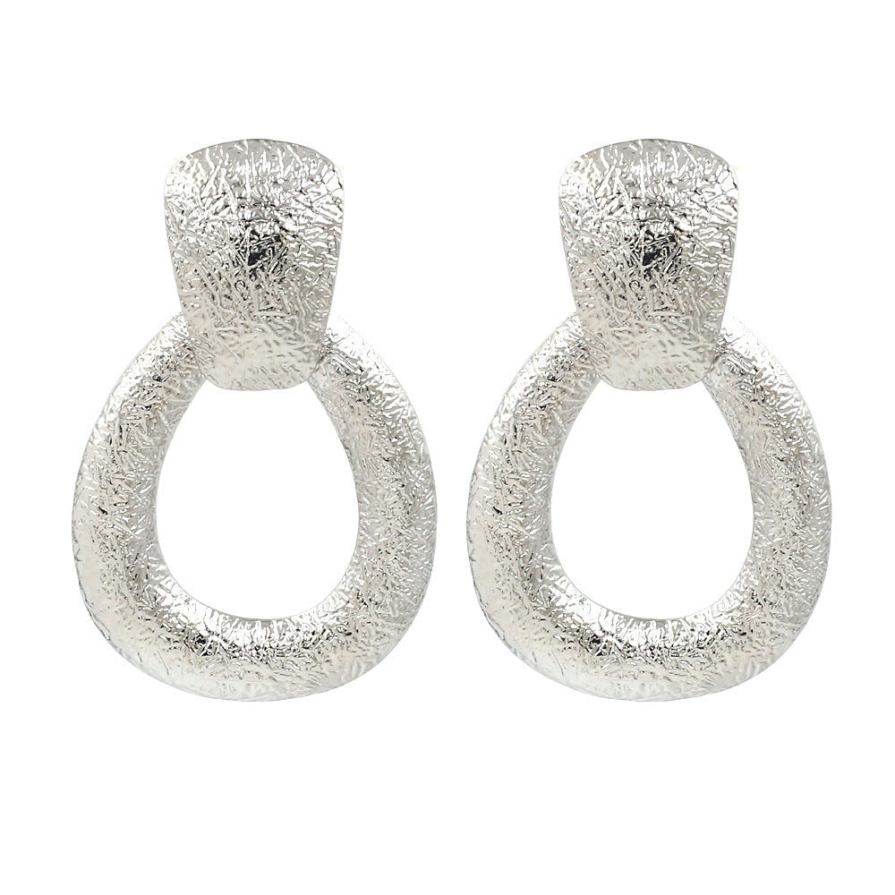 Geometric Water Drop Dangle Earrings