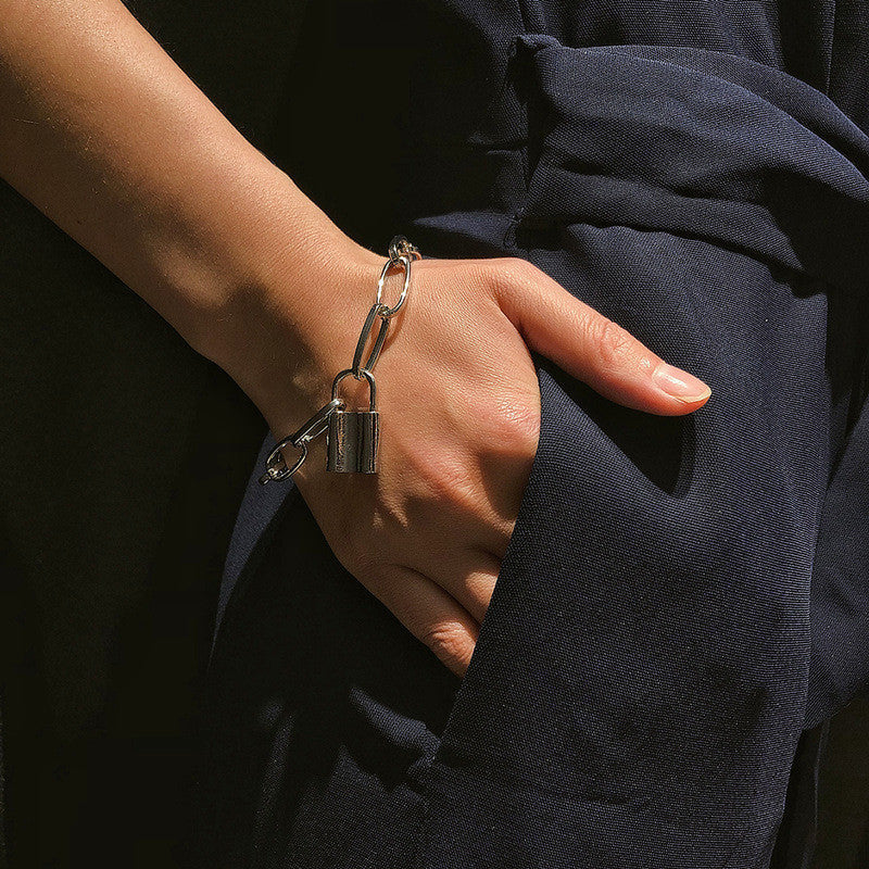 Link Chain Lock Bracelet