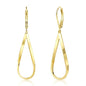 Gold Earrings for Women Hypoallergenic Leverback Drop Dangle Earrings Trendy 14K Gold Plated Twisted Spiral Teardrop Rhombus Heart Dangle Earring for Women Dainty Fashion Jewelry Gifts