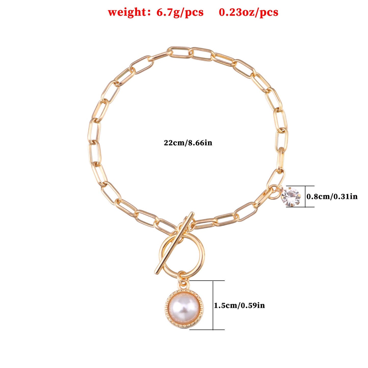 Classic Link Paperclip Chain Bracelet