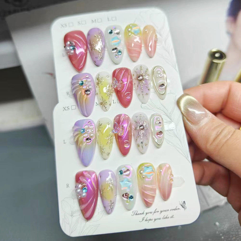 0949- Handmade press on nails fake nails removable