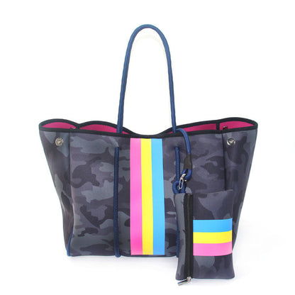 Neoprene Perforated Beach Bucket Bag – Two-in-One Mother-Child Tote, Large Swimming Sand-Proof Purse