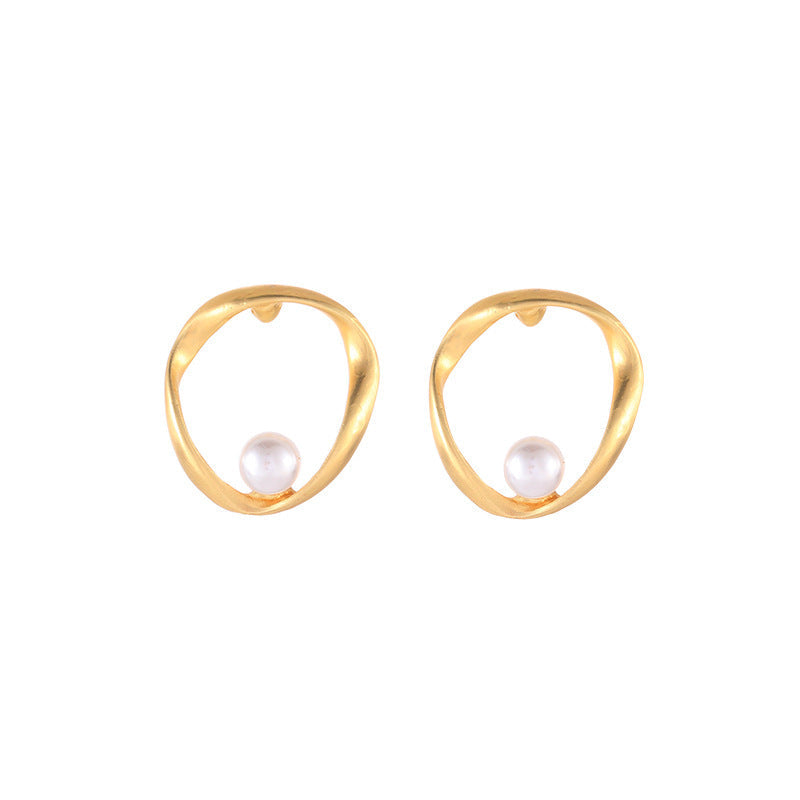 Circle Geometric Round Earrings for Women