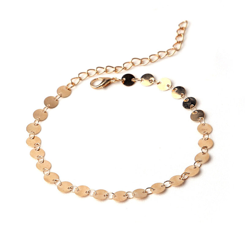 Coin Chain Foot Bracelet Jewelry