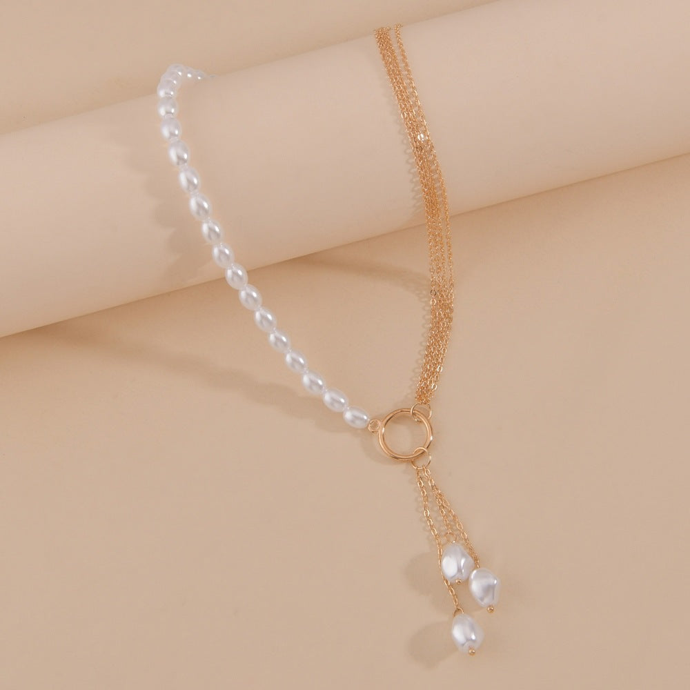 Baroque Irregular Pearl Pendant Necklace