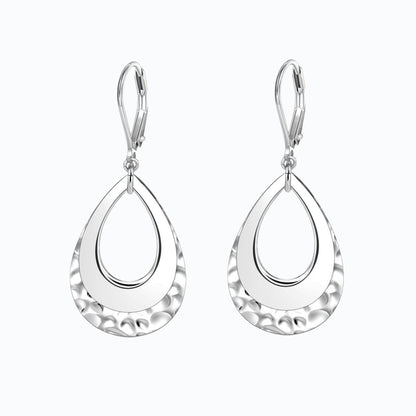 Brass real gold electroplating niche light luxury karst pleated earrings women's earrings