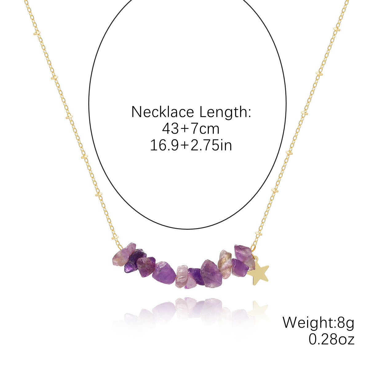Natural Stone Bead Necklace