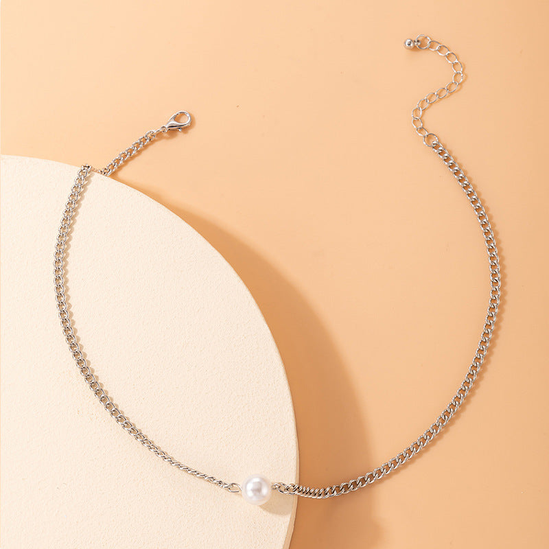 Custom Fashion Jewelry Pearl Chain Necklace