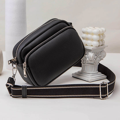 Chic Small Crossbody Bag Women's – Compact Shoulder Bag with Triple Pockets for Everyday Style & Convenience
