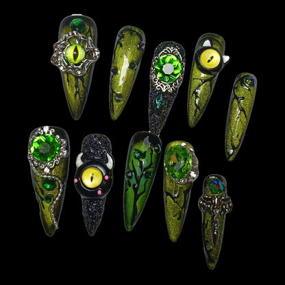 0972- Handmade press on nails fake nails removable