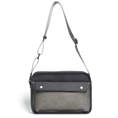 Retro fashion messenger bag, shoulder men's matte crossbody bag, stylish square bag