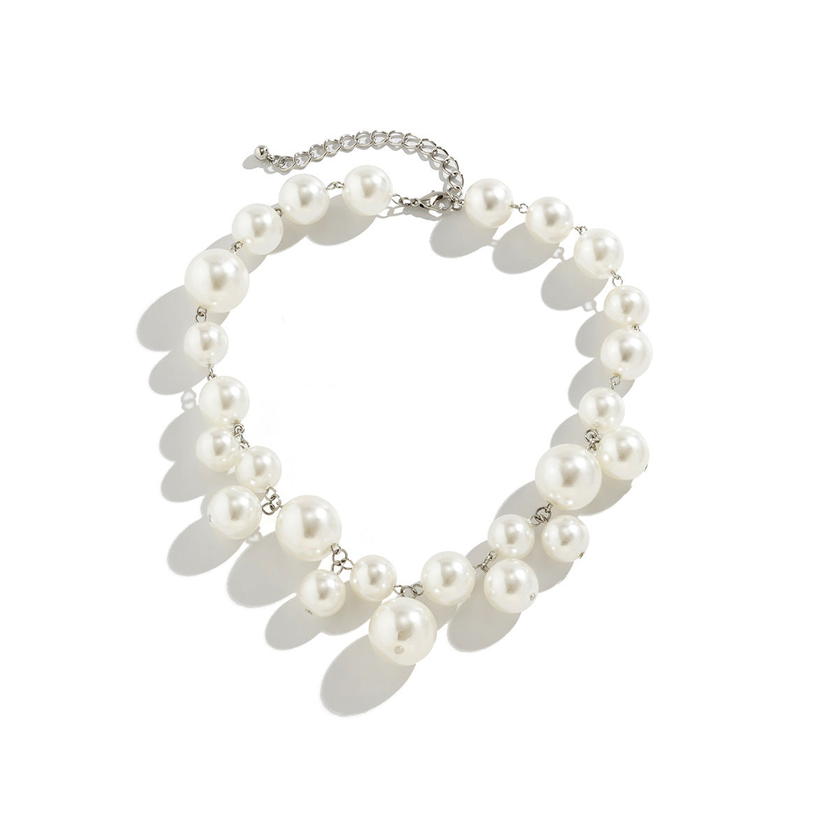 Punk Style Pearl Short Choker Necklace for Women