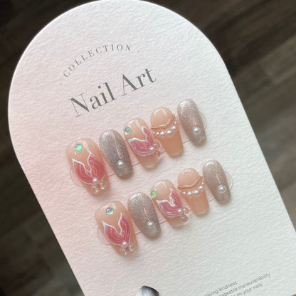 0938- Handmade press on nails fake nails removable