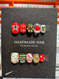 Christmas handmade nail wear temperament gentle nail art nail patch